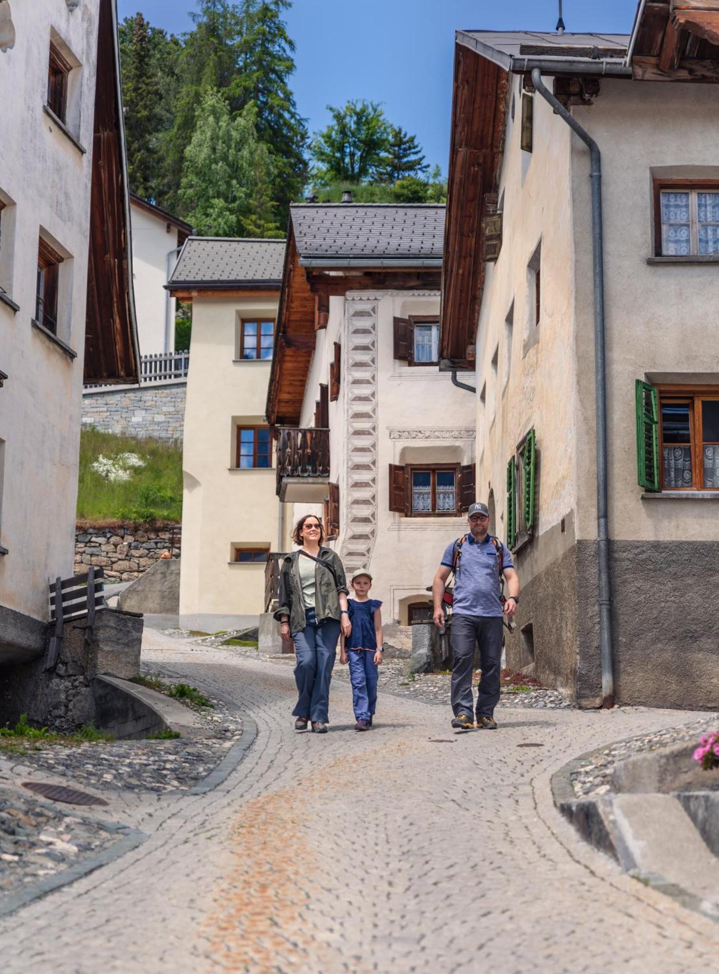 Ferienwohnung Chasa Fent, Sent Scuol im Engadin Exterior foto